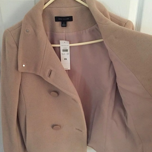 NWT Ann Taylor Double Breasted Wool Coat XS - Picture 3 of 8